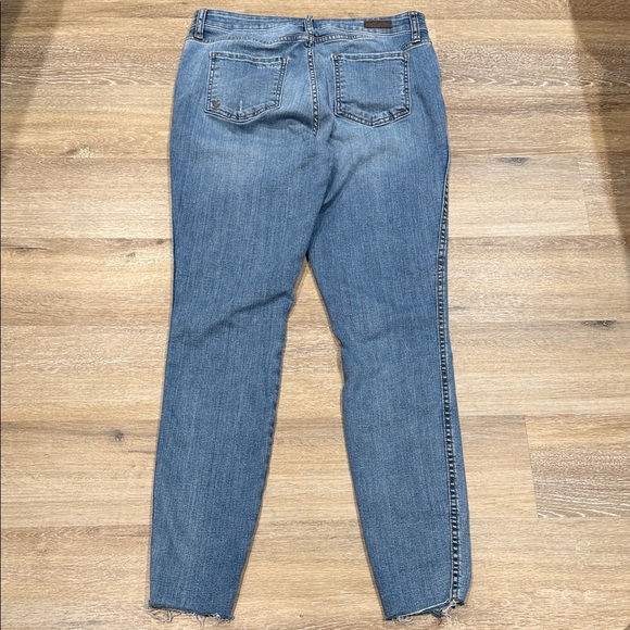 Kut from the Kloth Size 10 High Rise Faded Blue Toothpick Skinny Jeans - Picture 3 of 12
